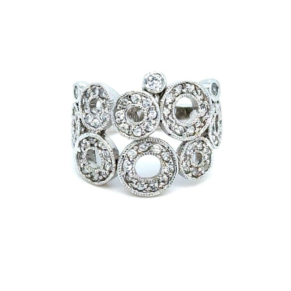 Sparkling Multi-Circles Design Ring